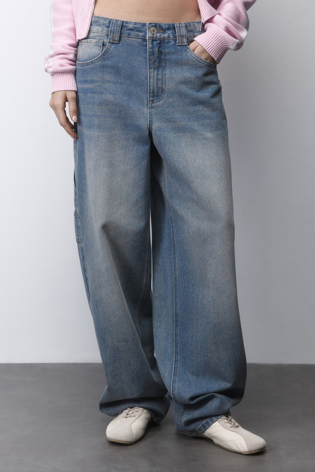 Джинсы carpenter fit со средней посадкой - цвет голубой - 2