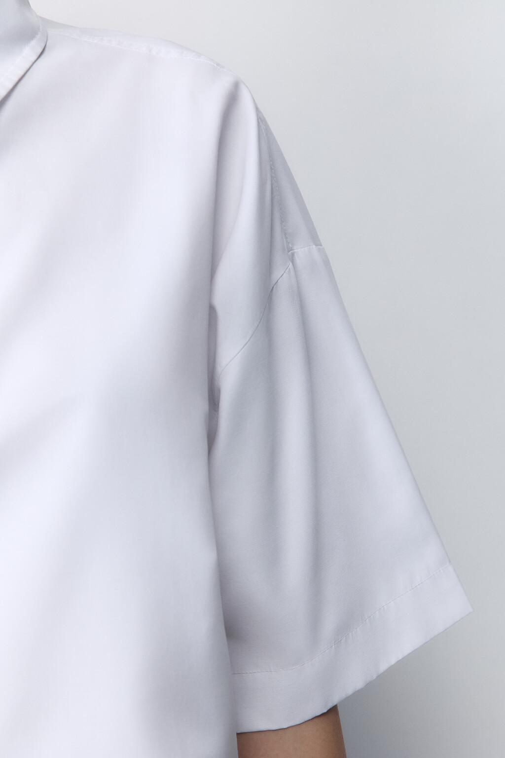 Рубашка с короткими рукавами и галстуком - цвет белый - 7