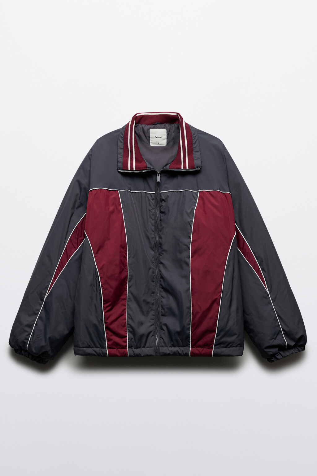 Куртка-олимпийка утепленная с геометрическим принтом - цвет мультиколор - 9