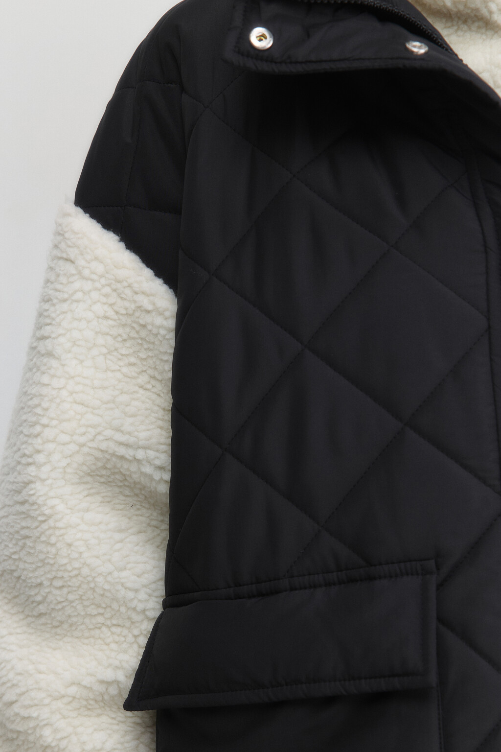 Куртка двуслойная плюшевая со стеганым верхом - цвет мультиколор - 7