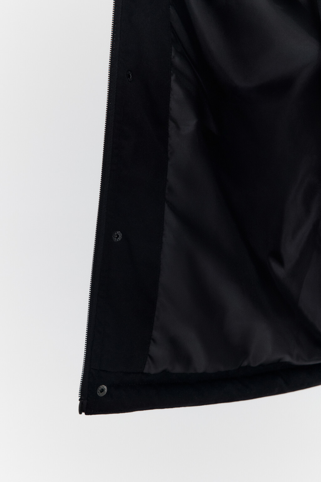 Жилет стеганый утепленный с воротником-стойкой - цвет черный - 5