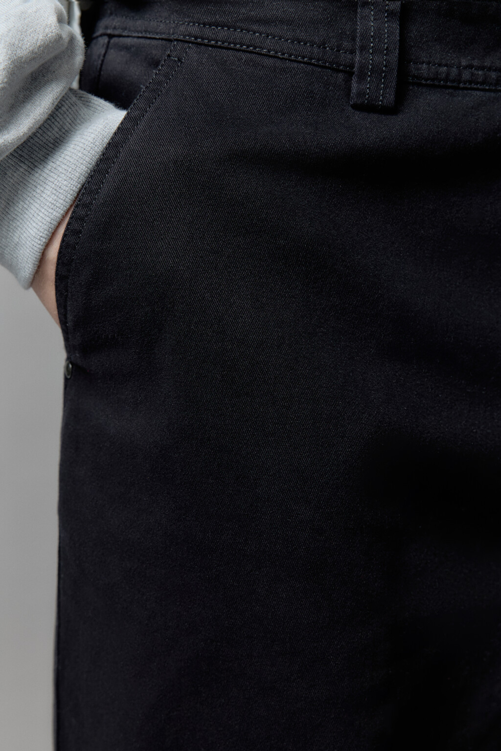 Брюки baggy fit широкие из хлопка - цвет черный - 5