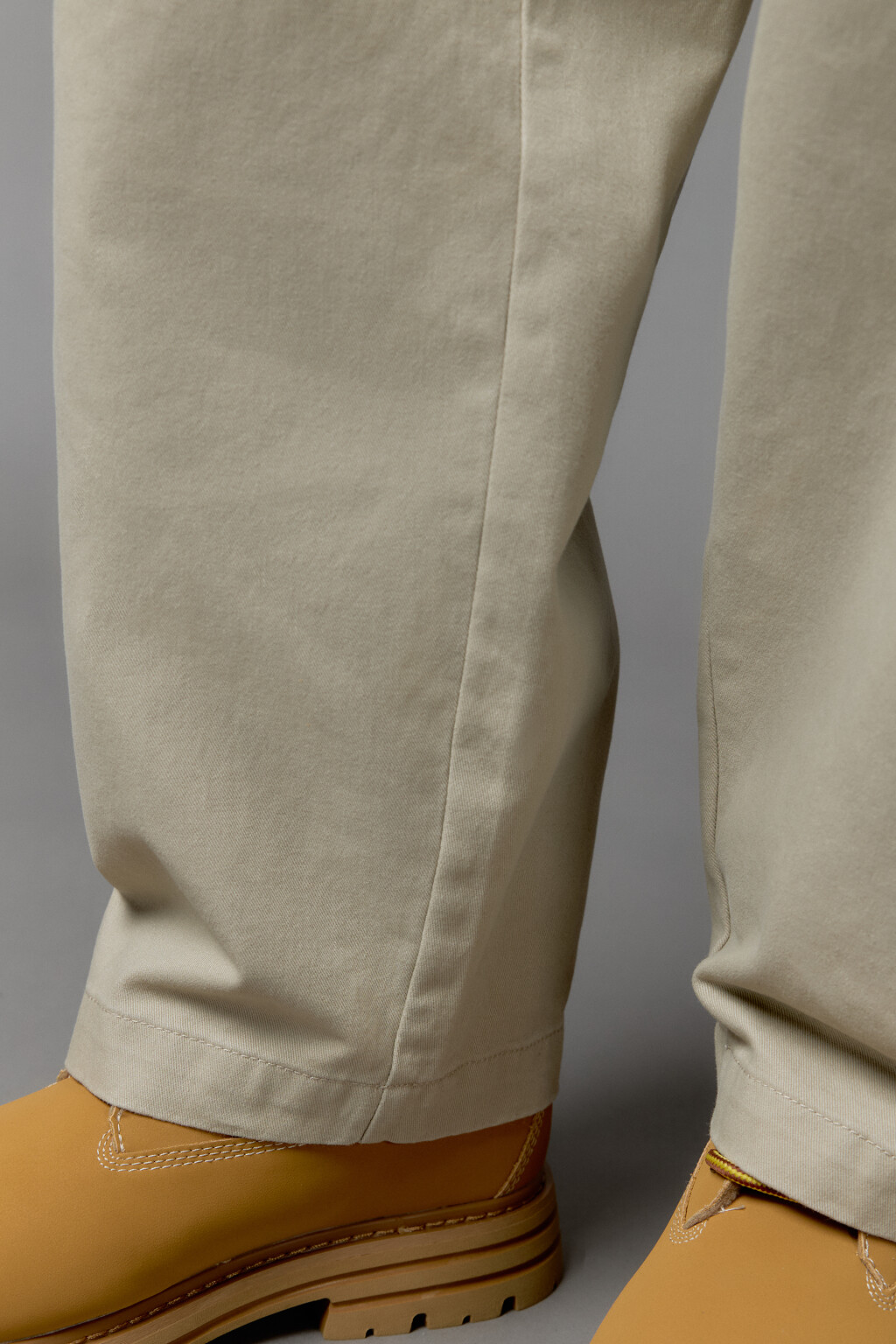 Брюки baggy fit широкие из хлопка - цвет бежевый - 6