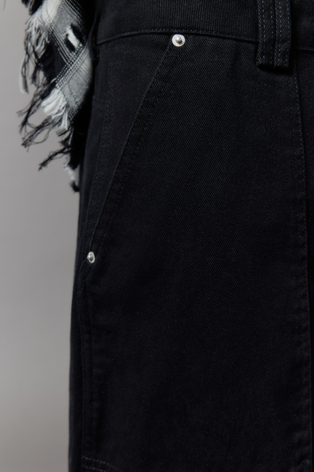 Брюки carpenter fit широкие хлопковые - цвет черный - 8