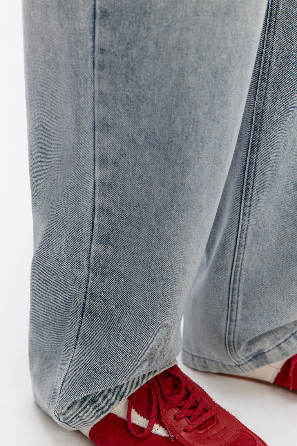 Джинсы loose fit свободные со средней посадкой - цвет голубой - 6