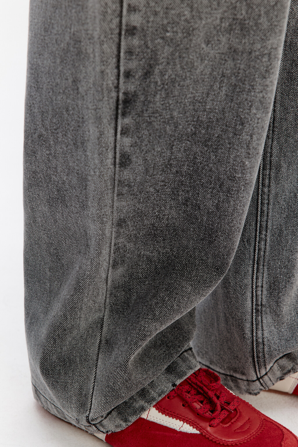 Джинсы loose fit свободные со средней посадкой - цвет серый - 7