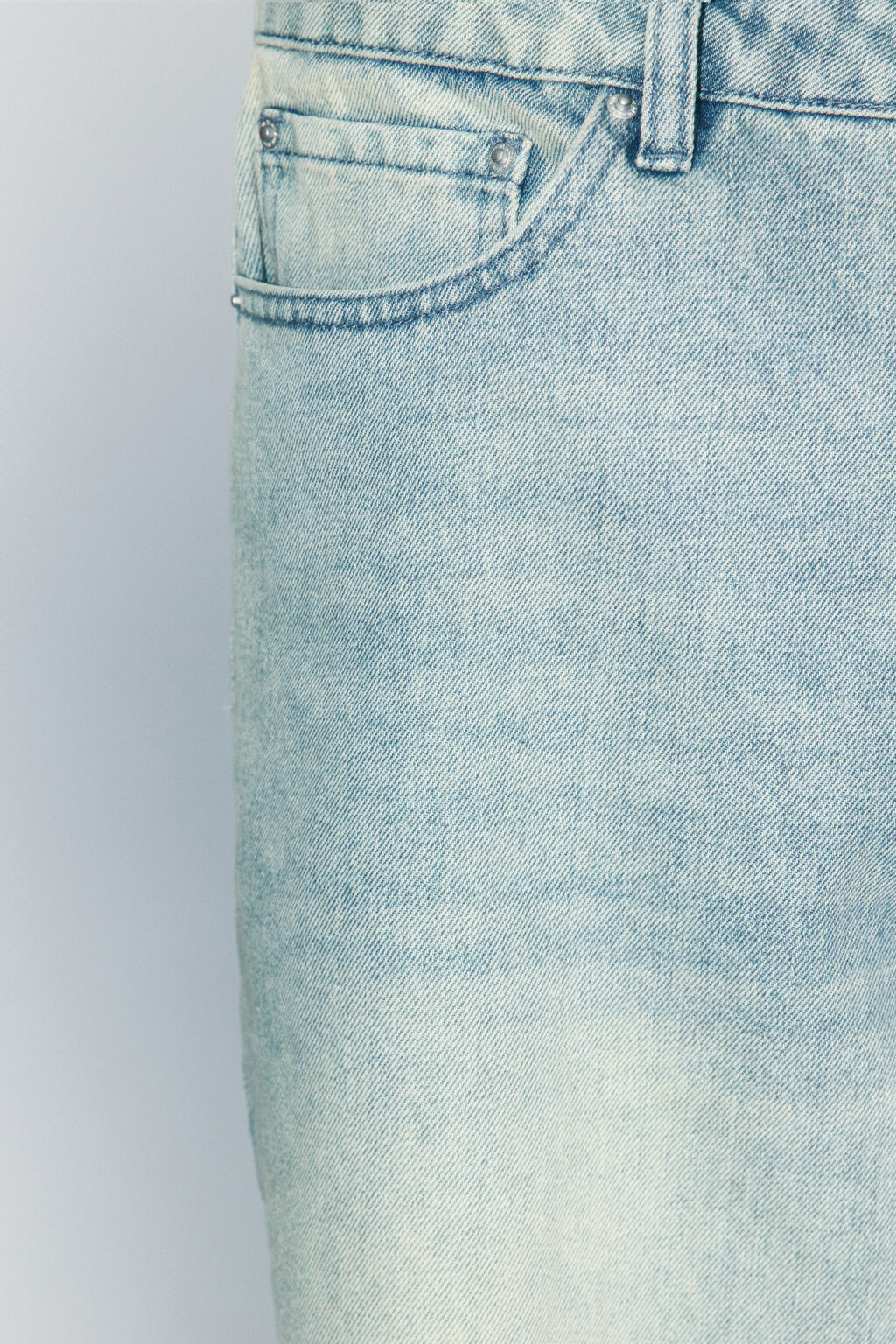 Джинсы skater fit широкие со стиркой - цвет голубой - 5