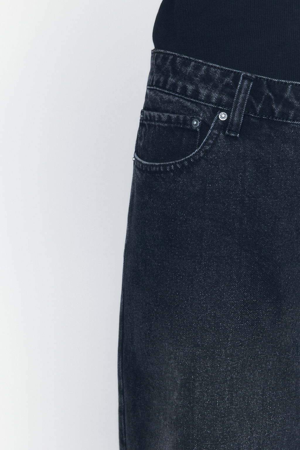 Джинсы skater fit широкие со стиркой - цвет серый - 6