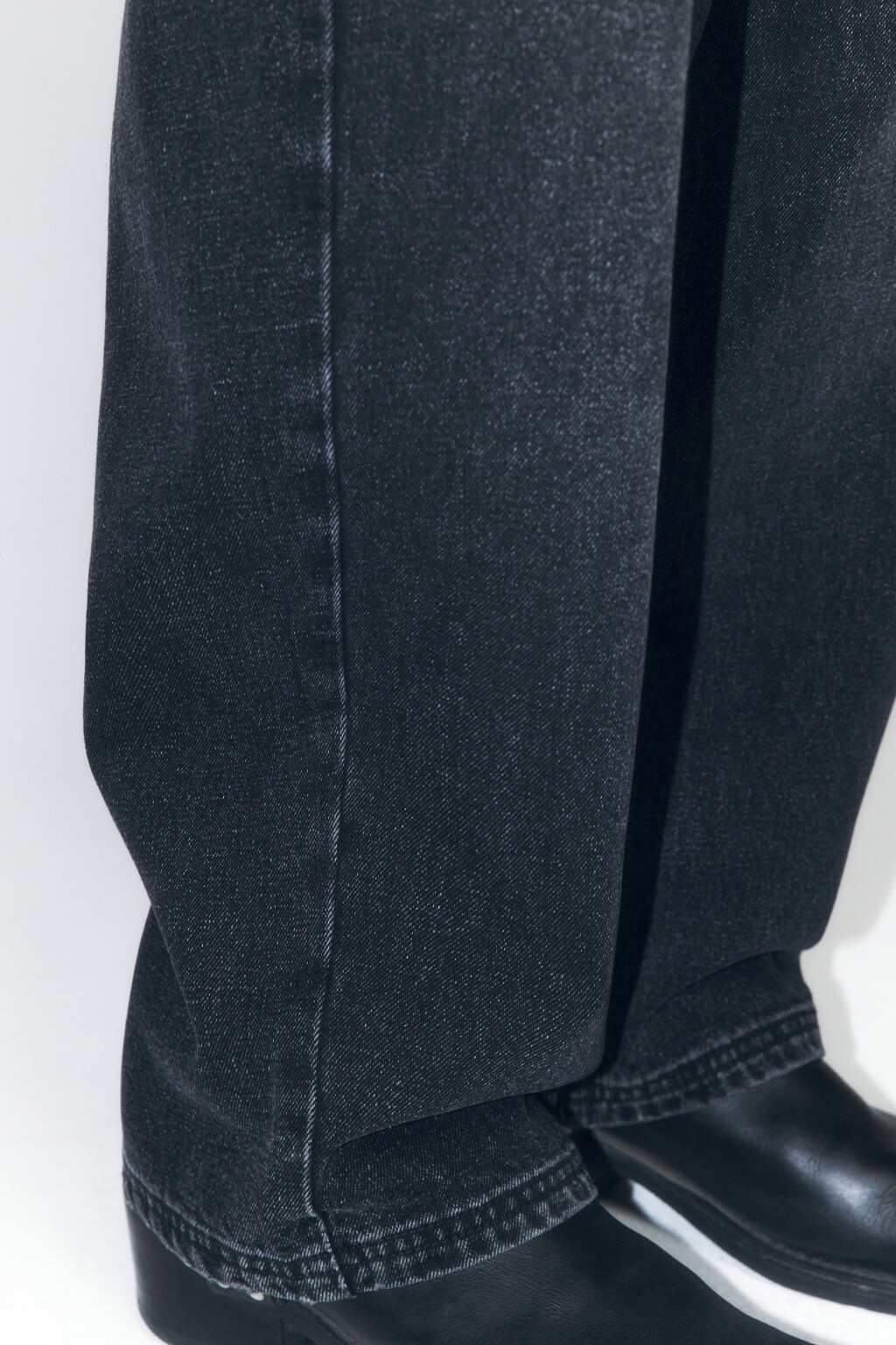 Джинсы skater fit широкие со стиркой - цвет серый - 7