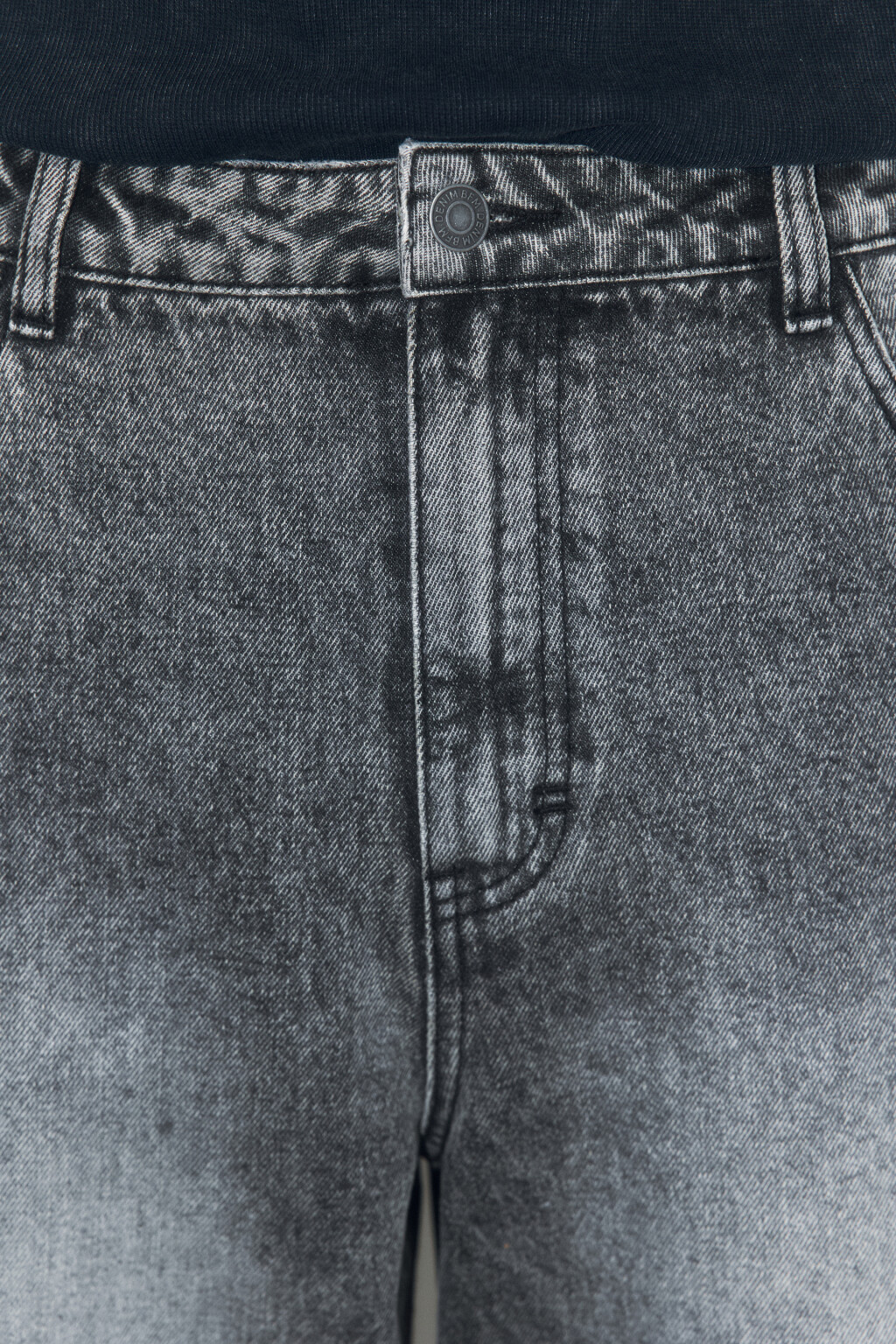 Джинсы baggy с выстиранным эффектом - цвет серый - 5