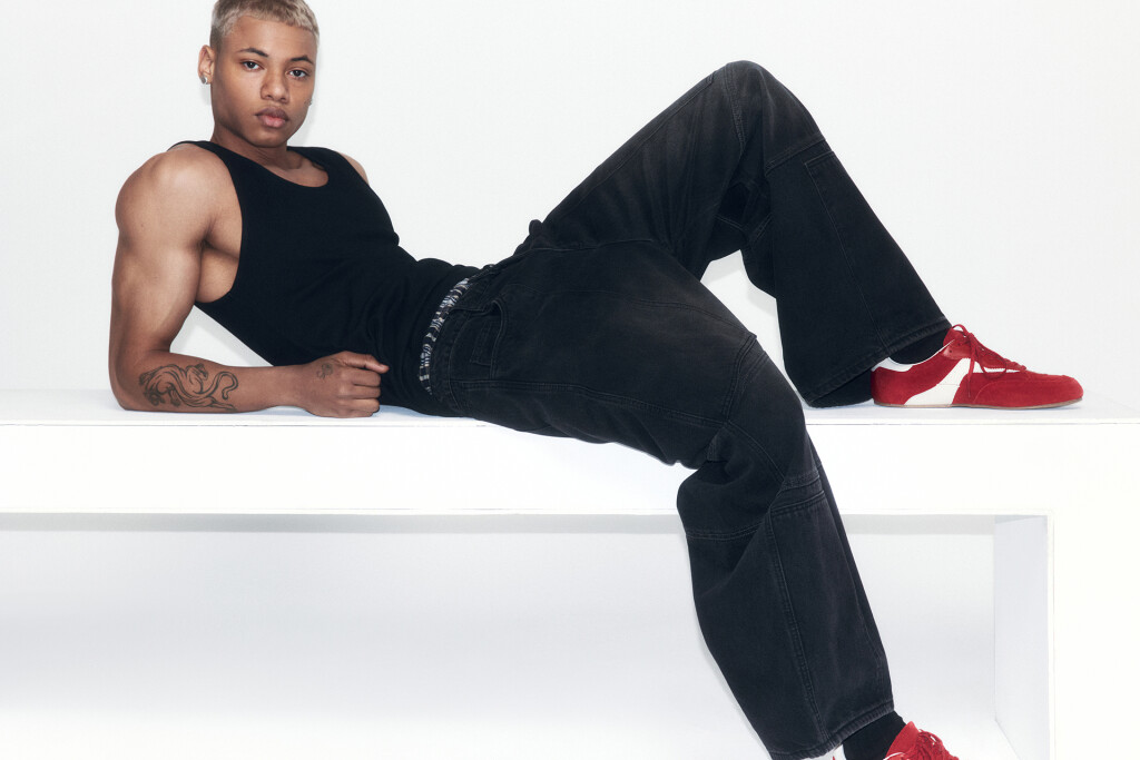 Джинсы baggy широкие с декоративными швами - цвет черный - 6