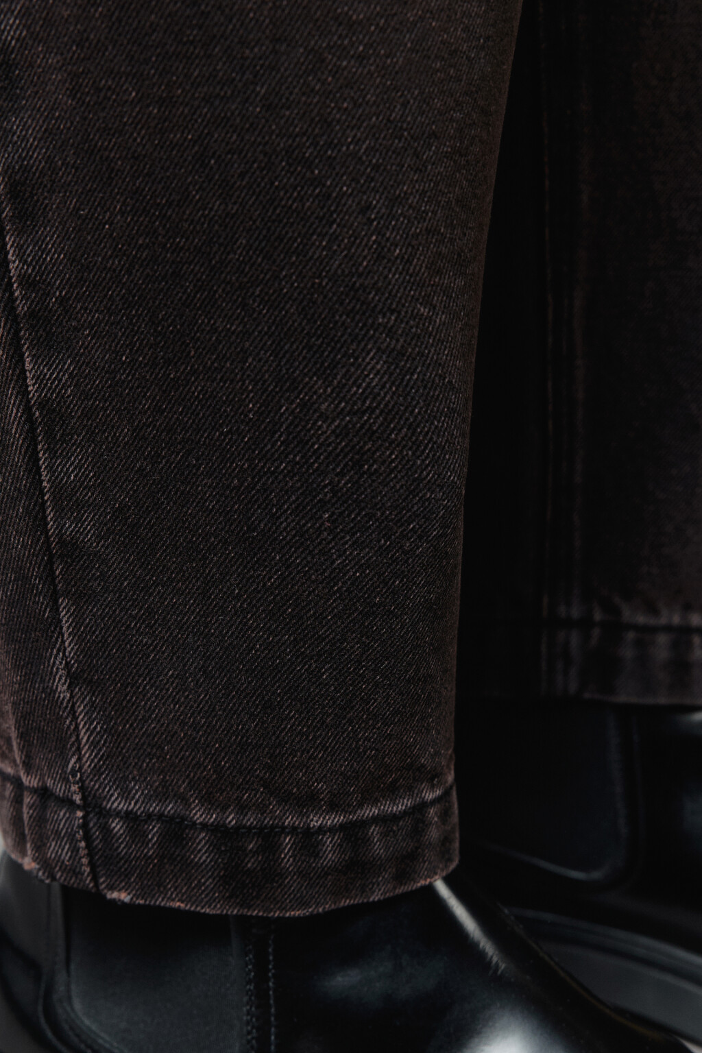 Джинсы-бананы широкие со стиркой - цвет серый - 7