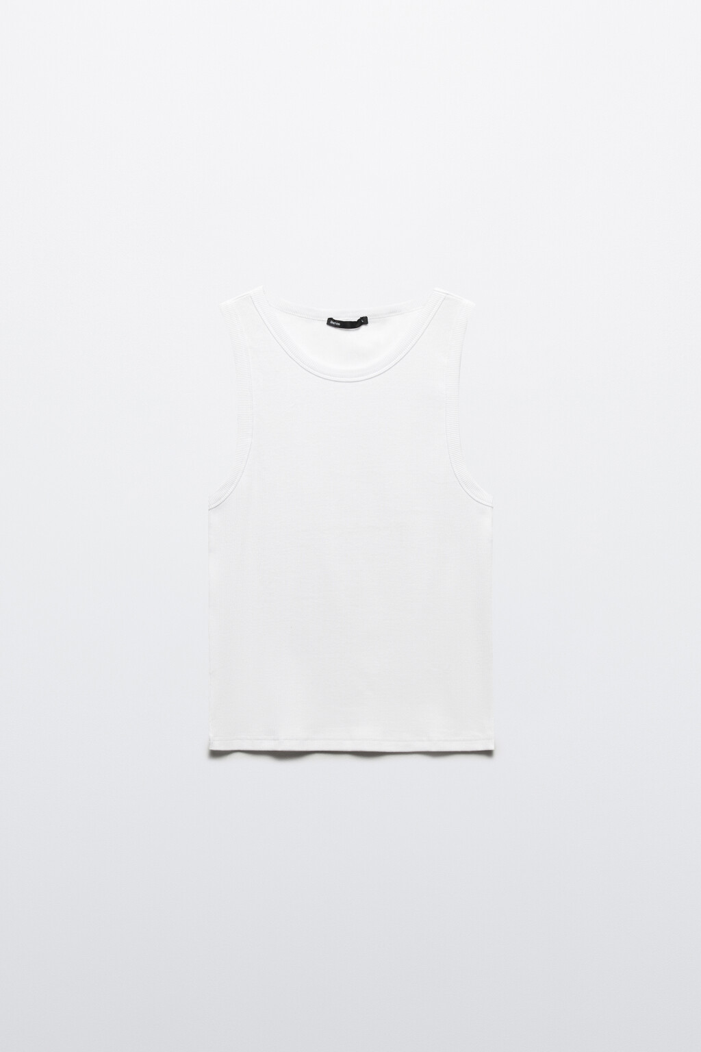 Майка базовая из хлопка - цвет белый - 7