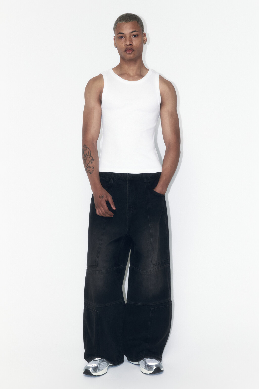 Майка базовая из хлопка - цвет белый - 4