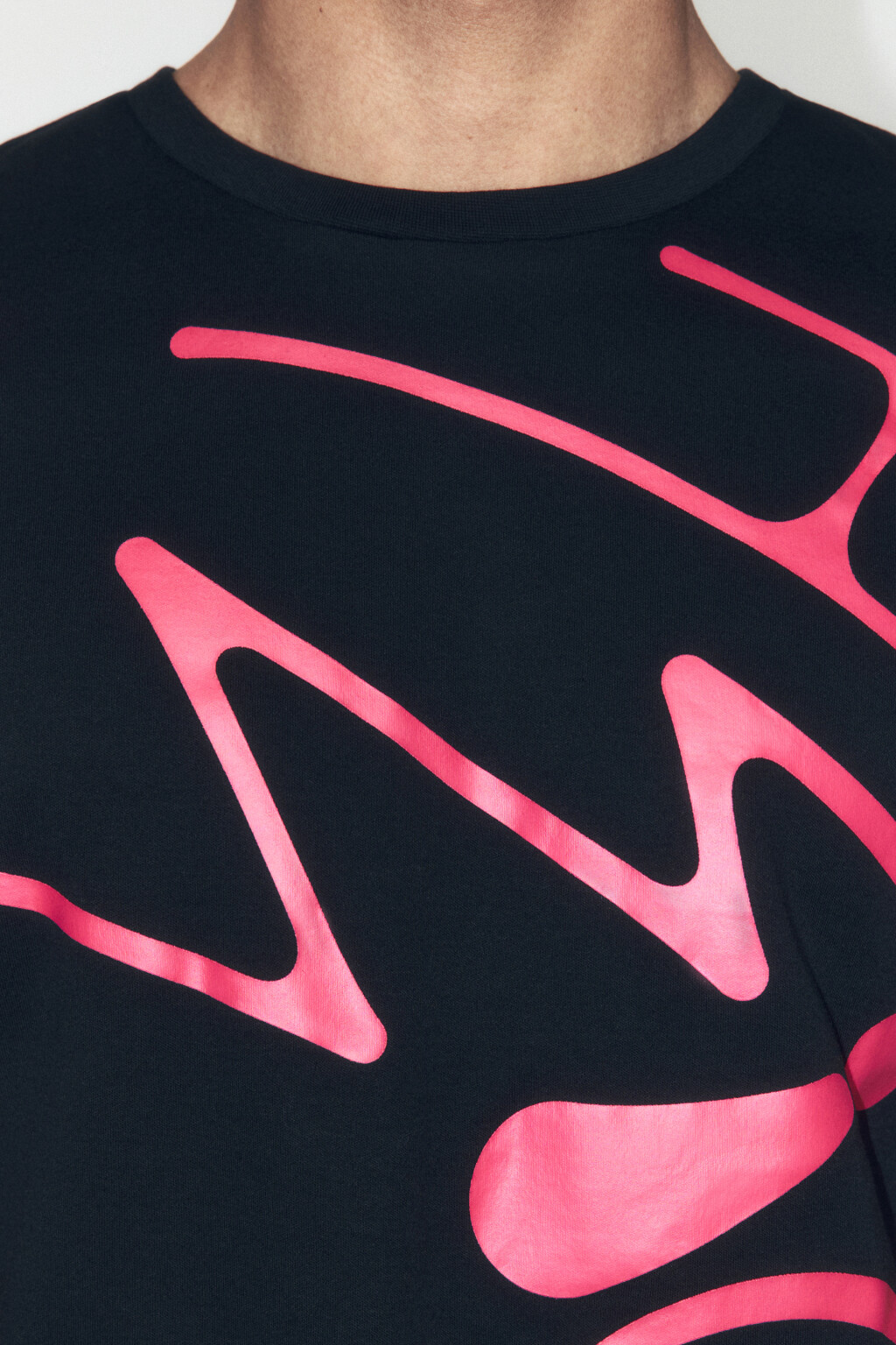 Футболка облегающая хлопковая с принтом - цвет черный - 6