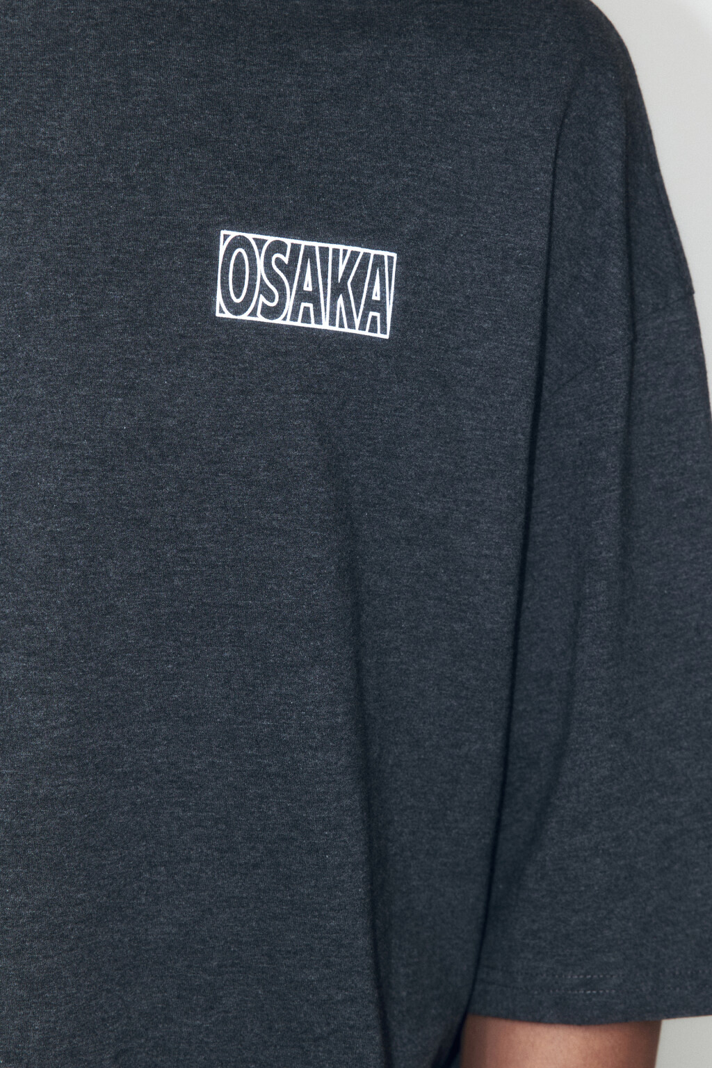 Футболка oversize хлопковая с принтом - цвет черный - 6