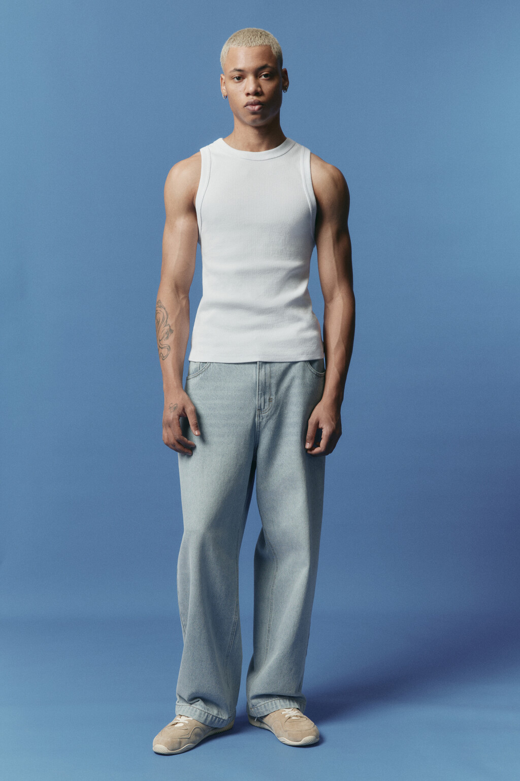 Майка базовая хлопковая - цвет белый - 5