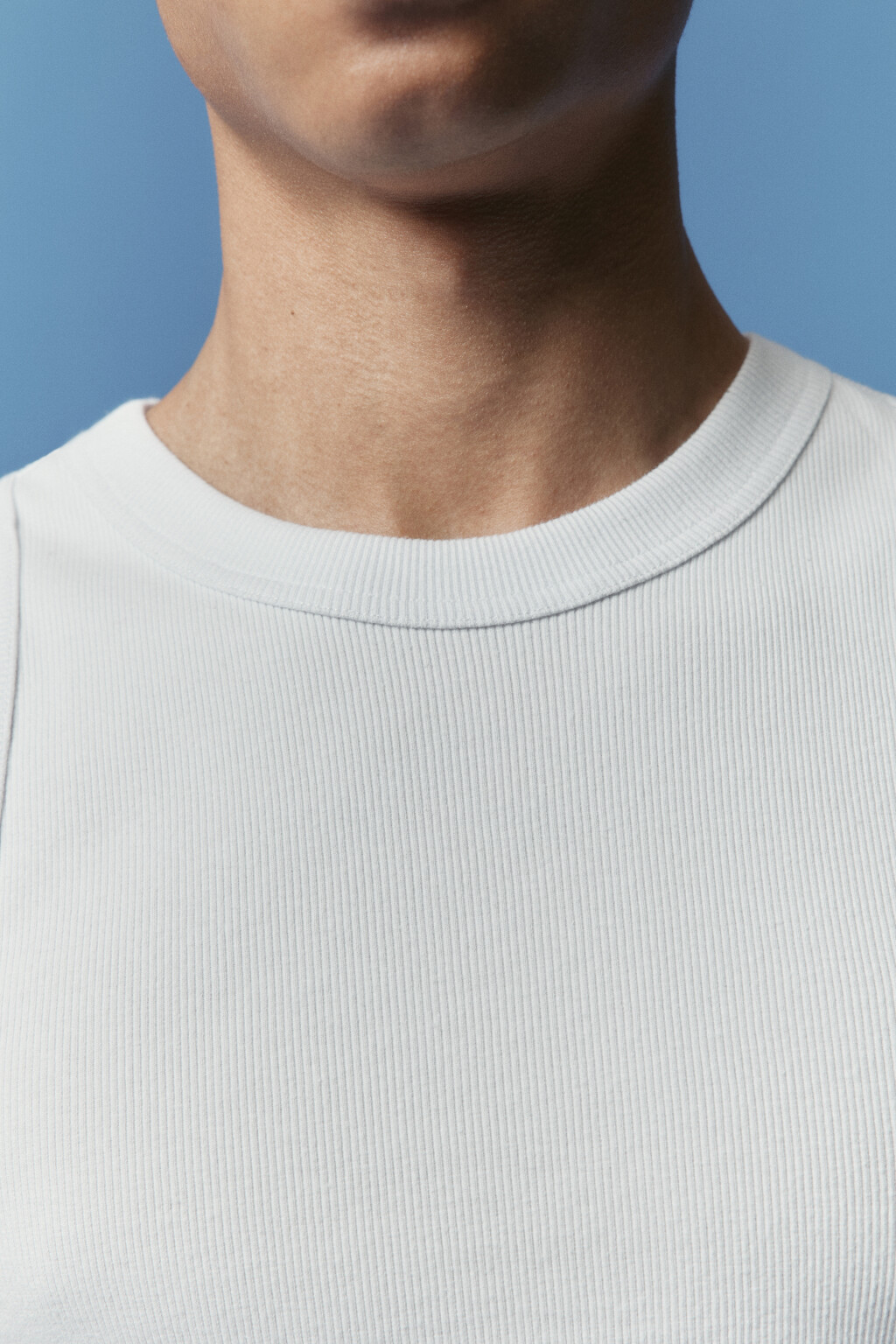 Майка базовая хлопковая - цвет белый - 6