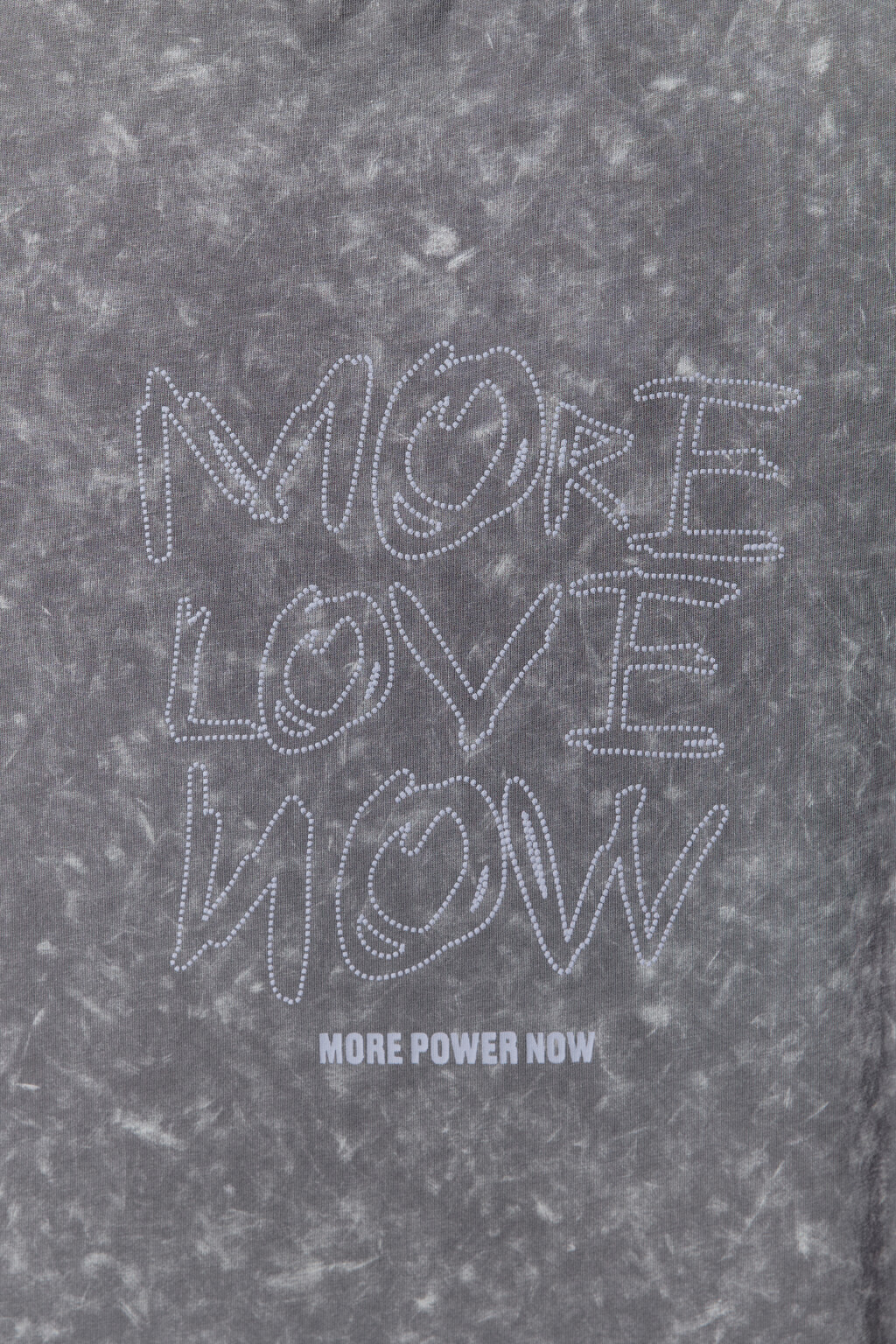 Футболка хлопковая с вареным эффектом и принтом - цвет серый - 8