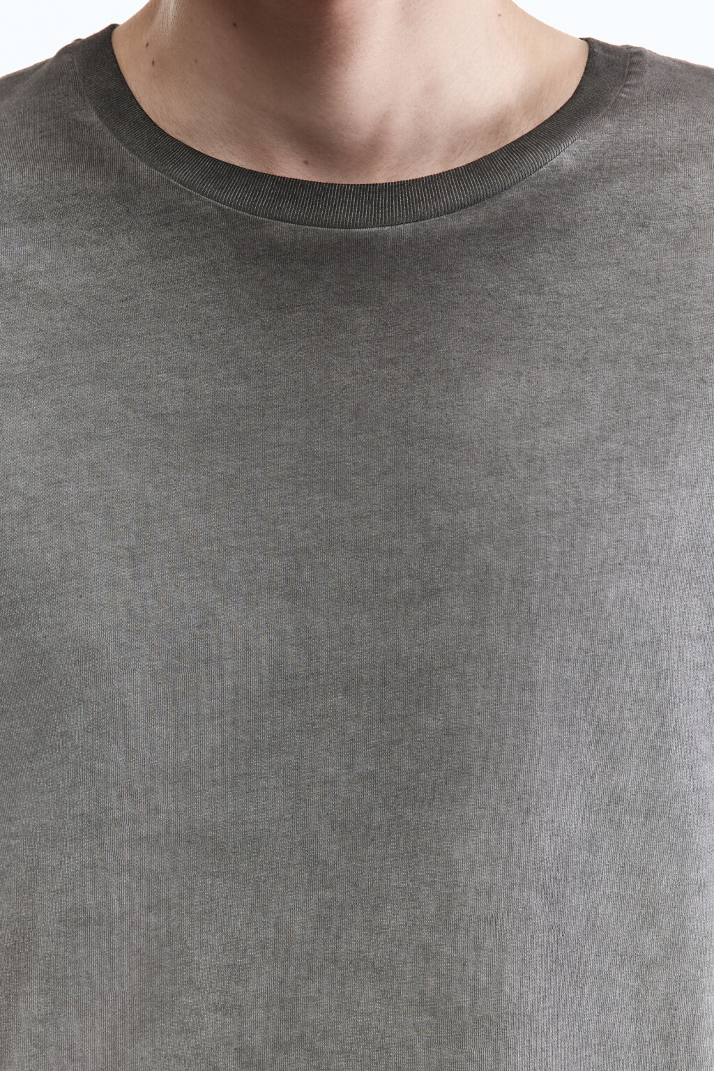 Футболка хлопковая с вареным эффектом - цвет черный - 7