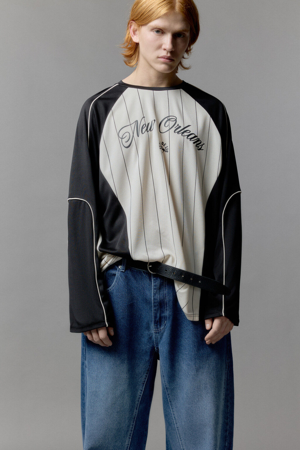 Лонгслив с принтом в спортивном стиле - цвет бежевый - 8