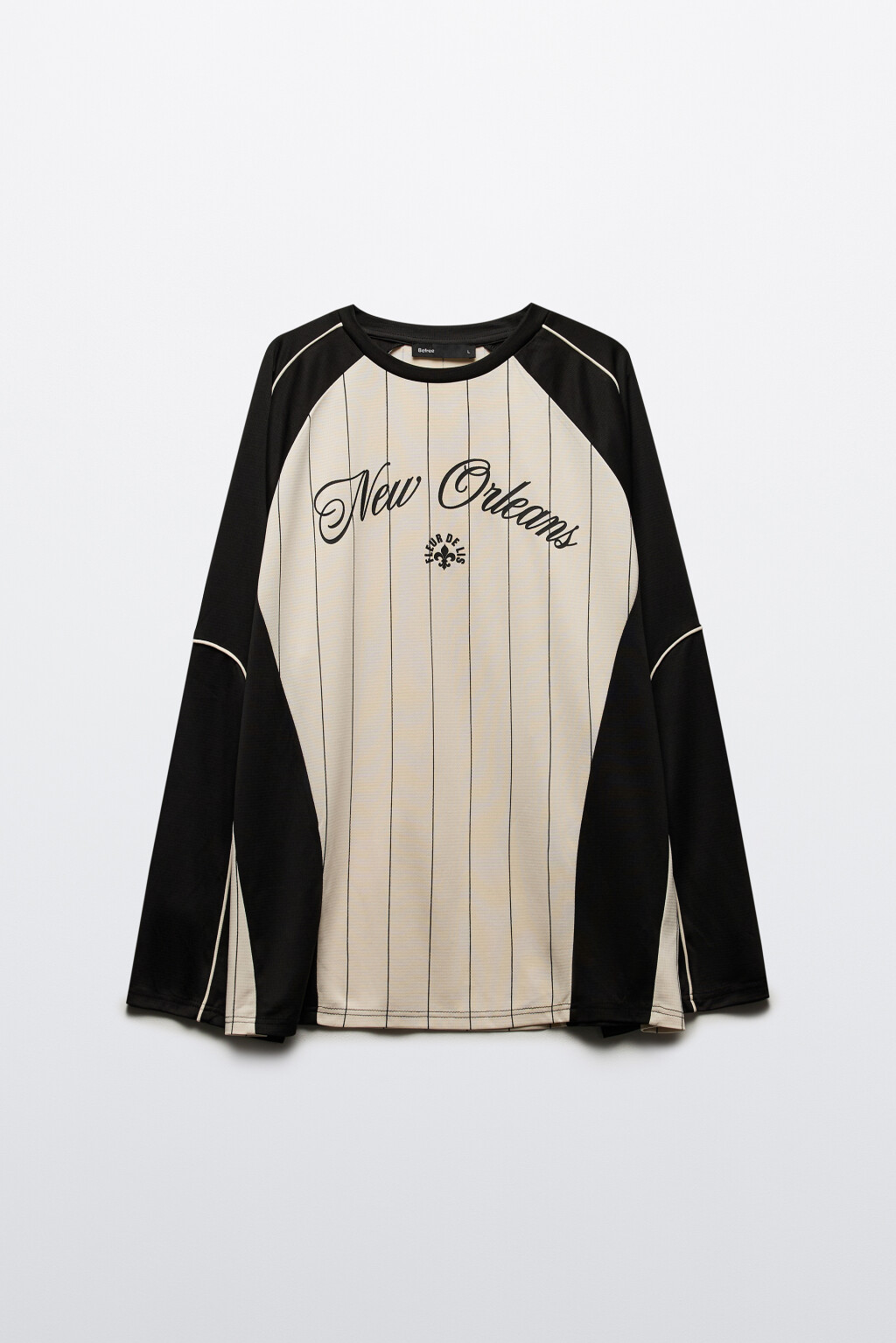 Лонгслив с принтом в спортивном стиле - цвет бежевый - 7