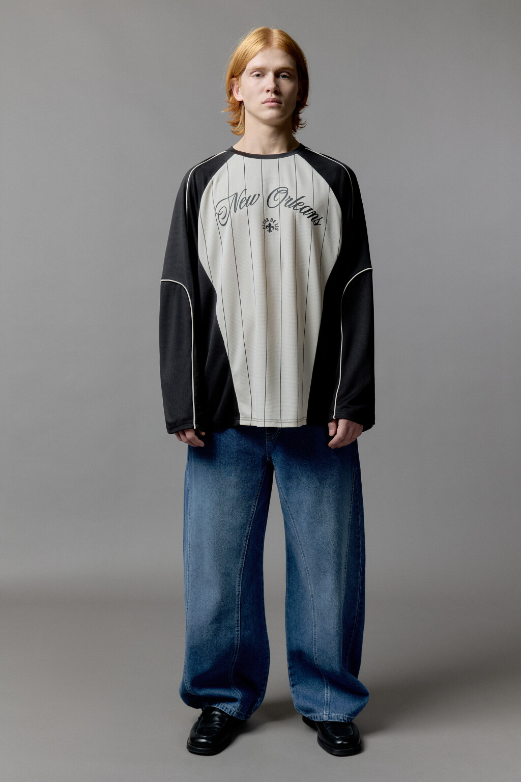 Лонгслив с принтом в спортивном стиле - цвет бежевый - 4