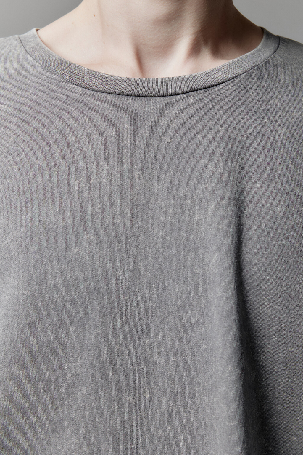 Лонгслив с двойными рукавами и вареным эффектом - цвет серый - 6