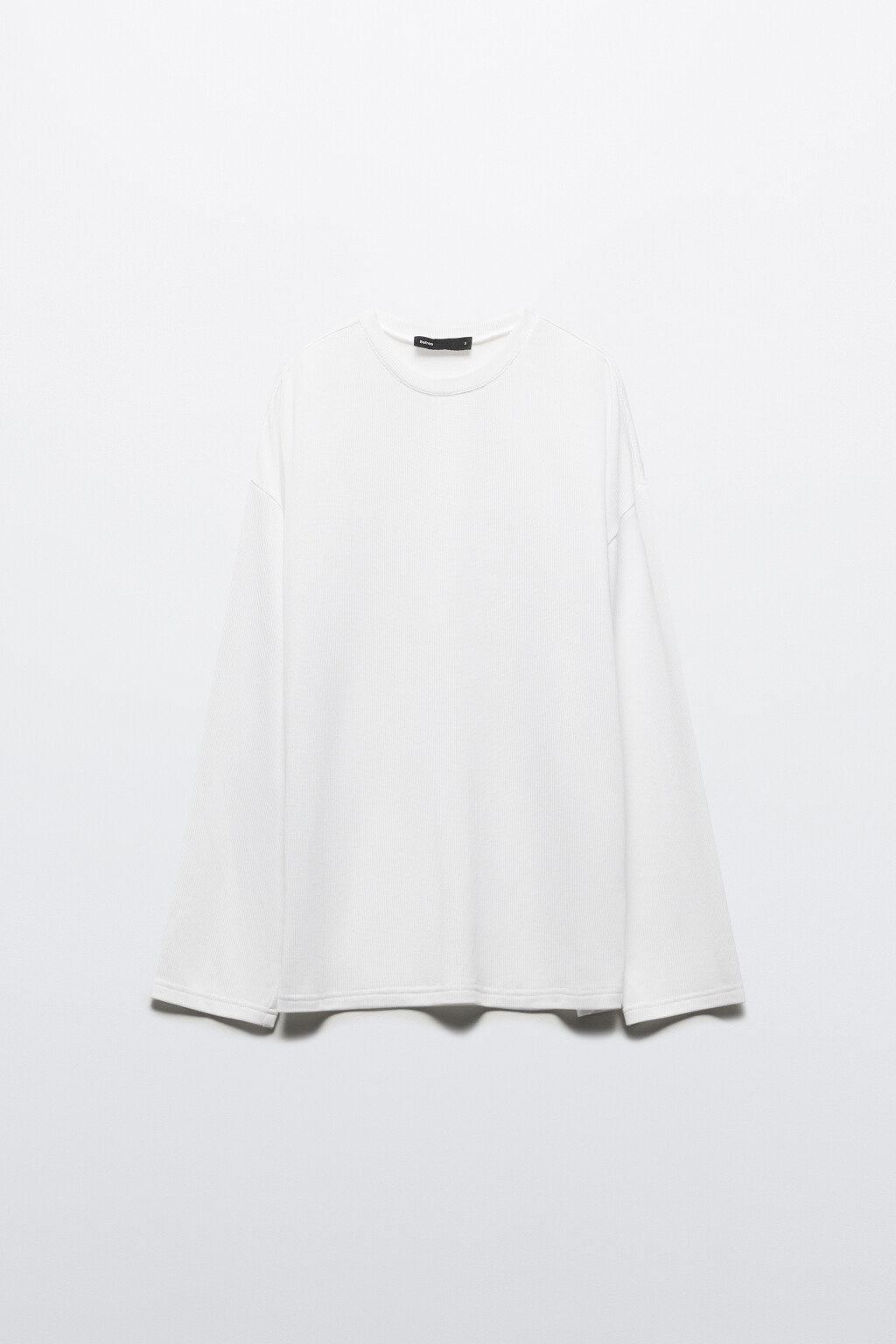 Лонгслив свободный в спортивном стиле - цвет белый - 7