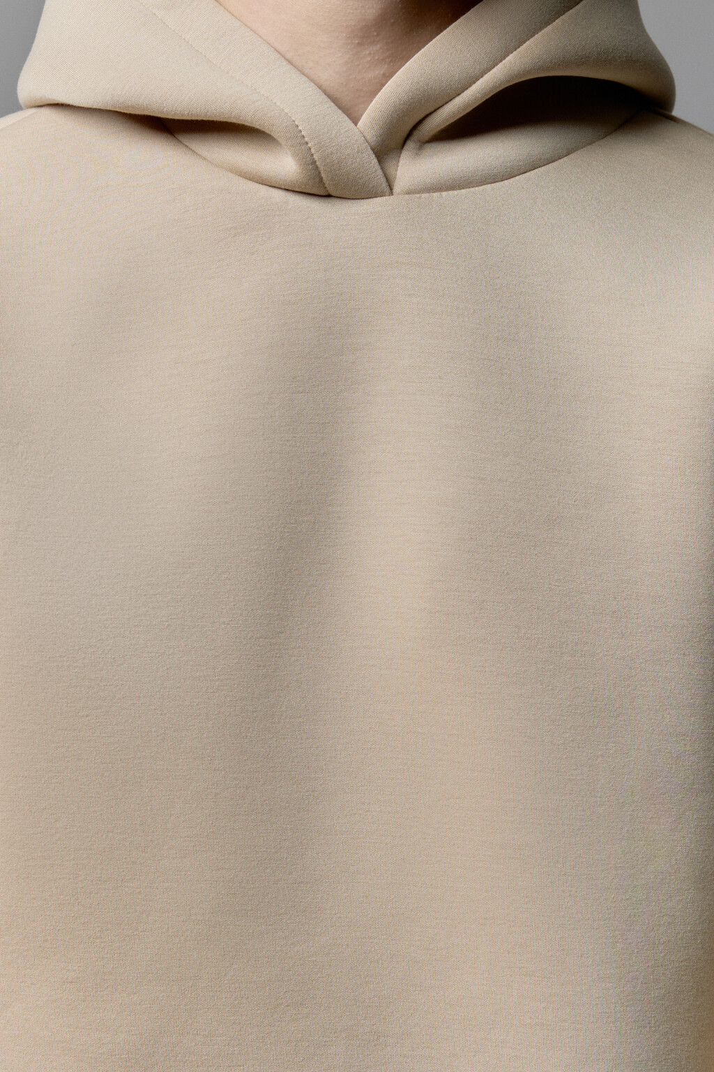 Худи с капюшоном и имитацией футболки - цвет бежевый - 6