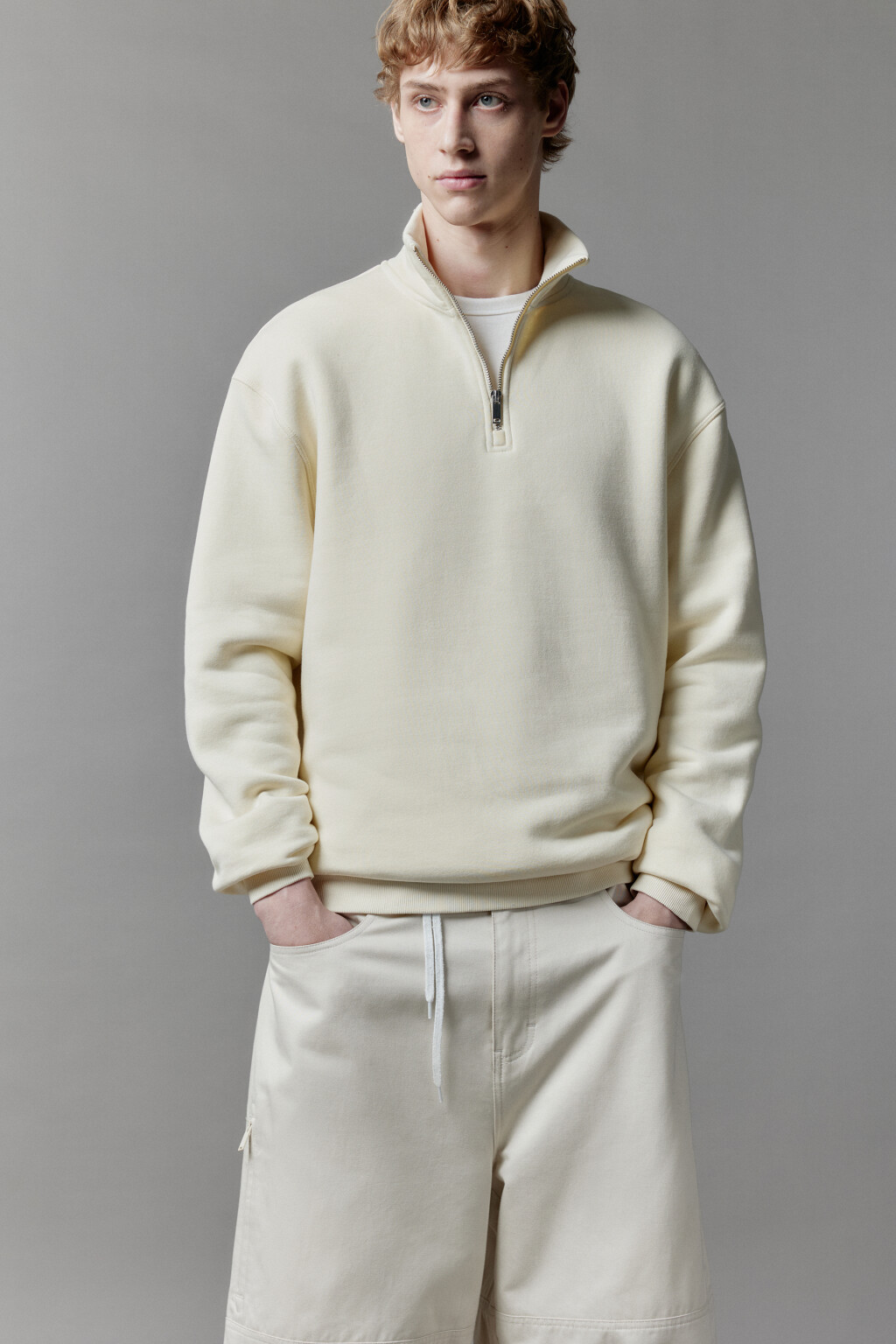 Толстовка half zip утепленная с воротником-стойкой bf2513123011, цвет ...