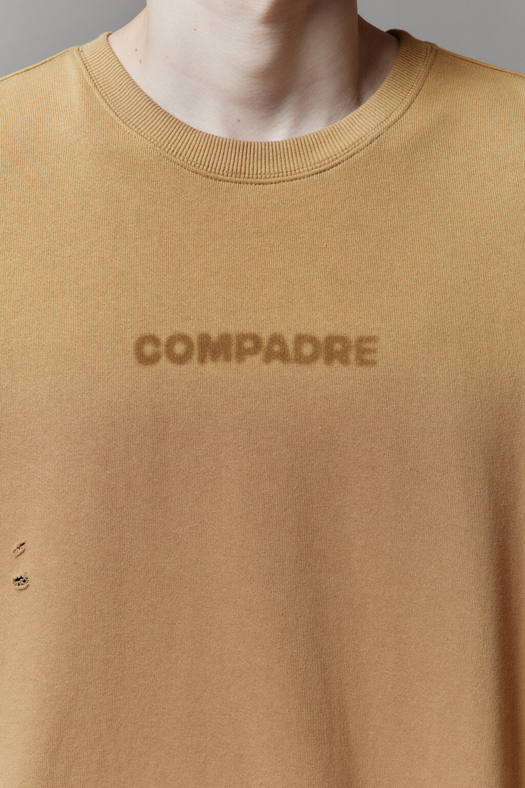 Свитшот из футера с состаренным эффектом - цвет коричневый - 8