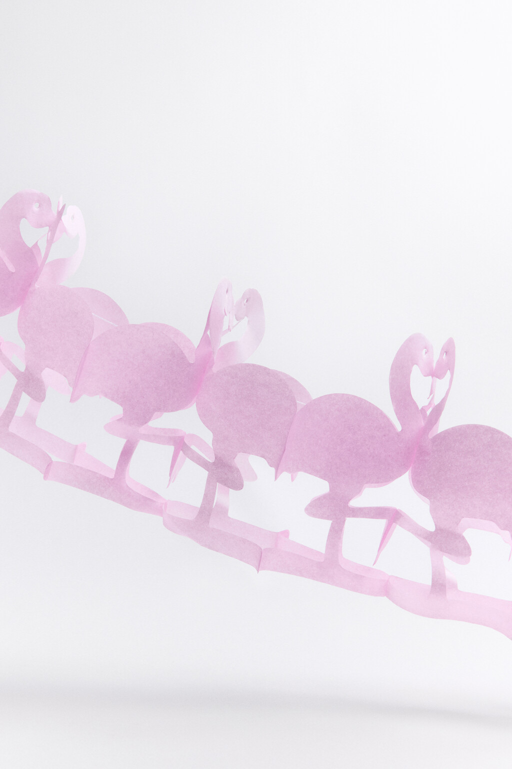 Гирлянда-фламинго бумажная - цвет серый - 1