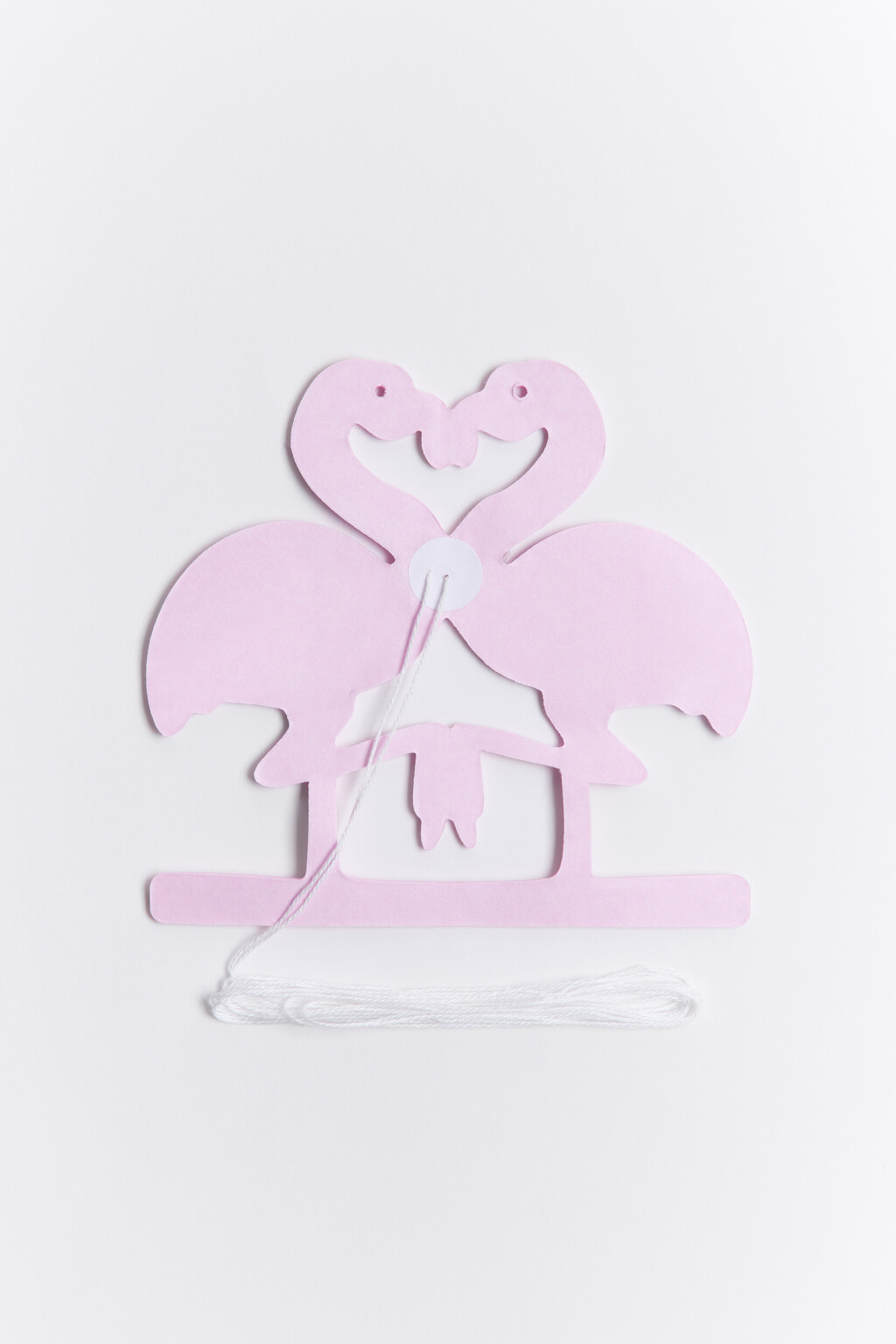 Гирлянда-фламинго бумажная - цвет серый - 2