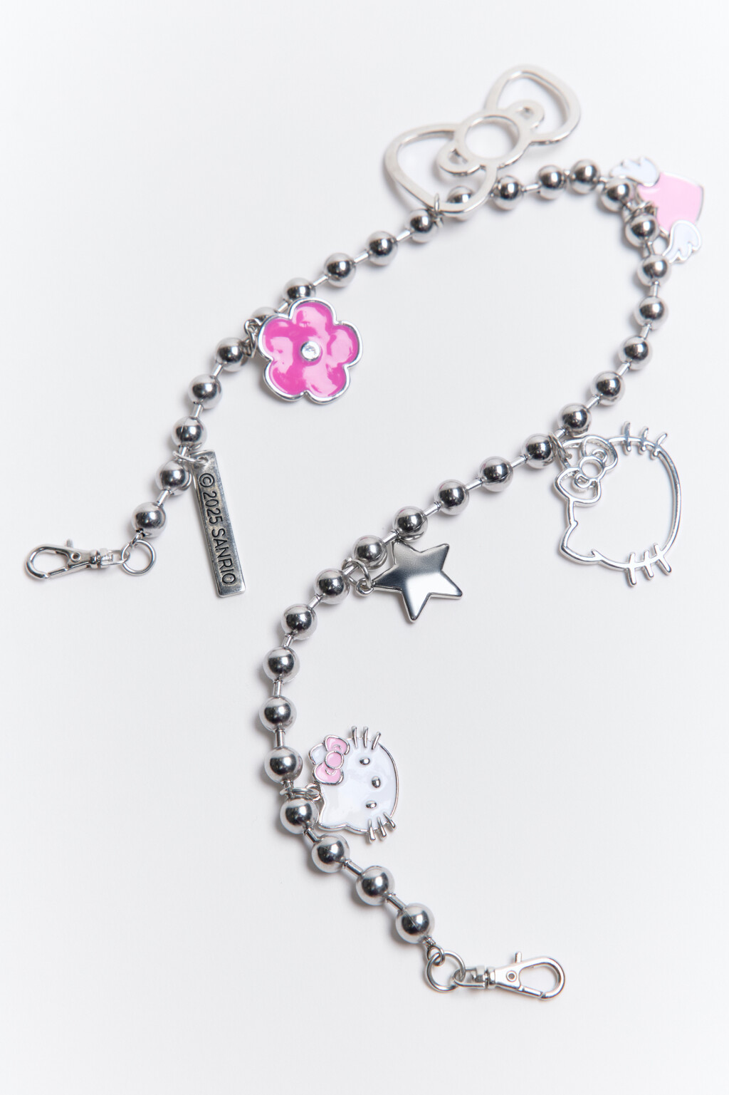 Цепочка декоративная с подвесками - цвет серый - 2