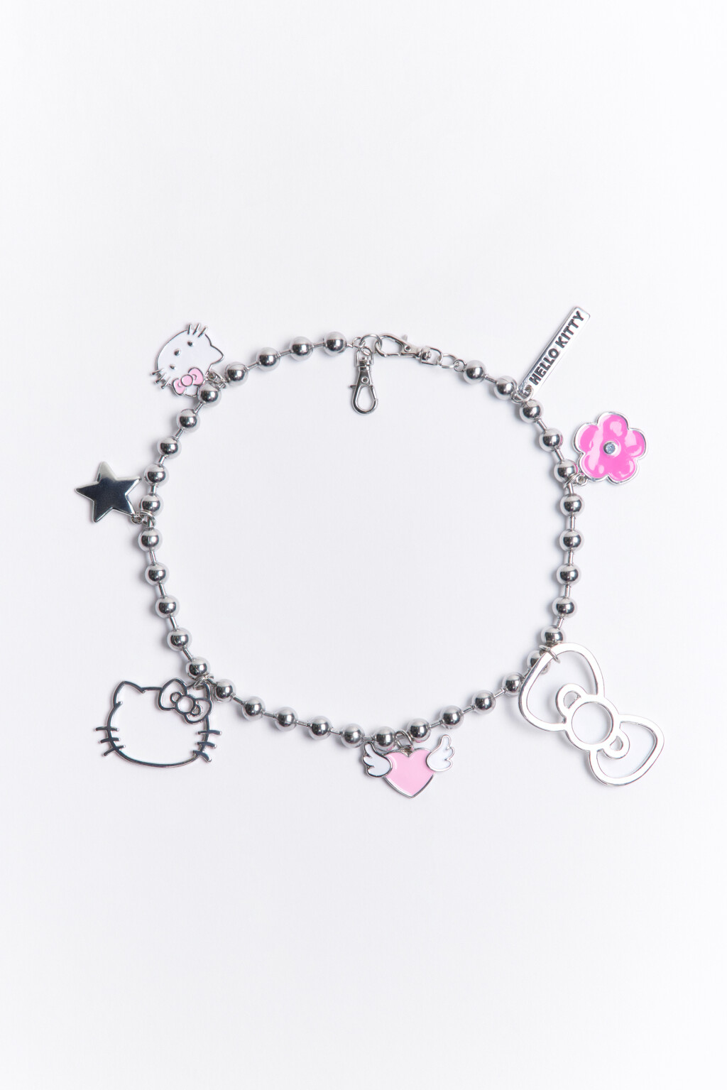 Цепочка декоративная с подвесками - цвет серый - 1