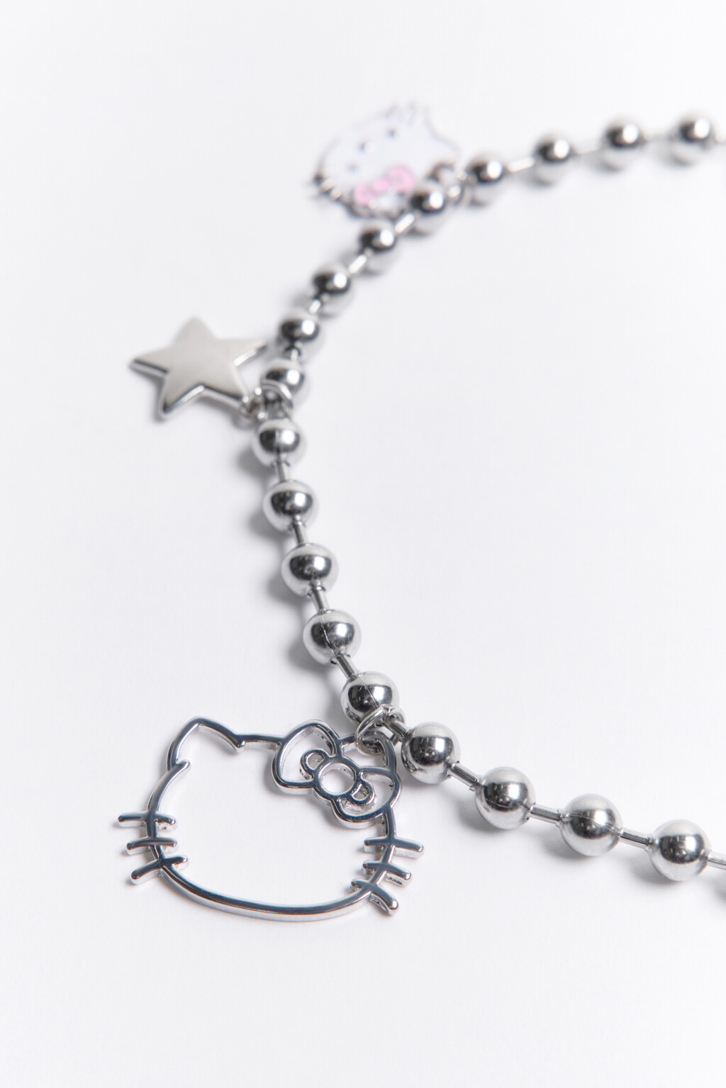 Цепочка декоративная с подвесками - цвет серый - 3