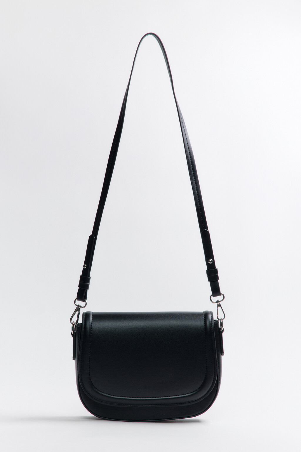 Сумка-кроссбоди с широким ремнем - цвет черный - 2