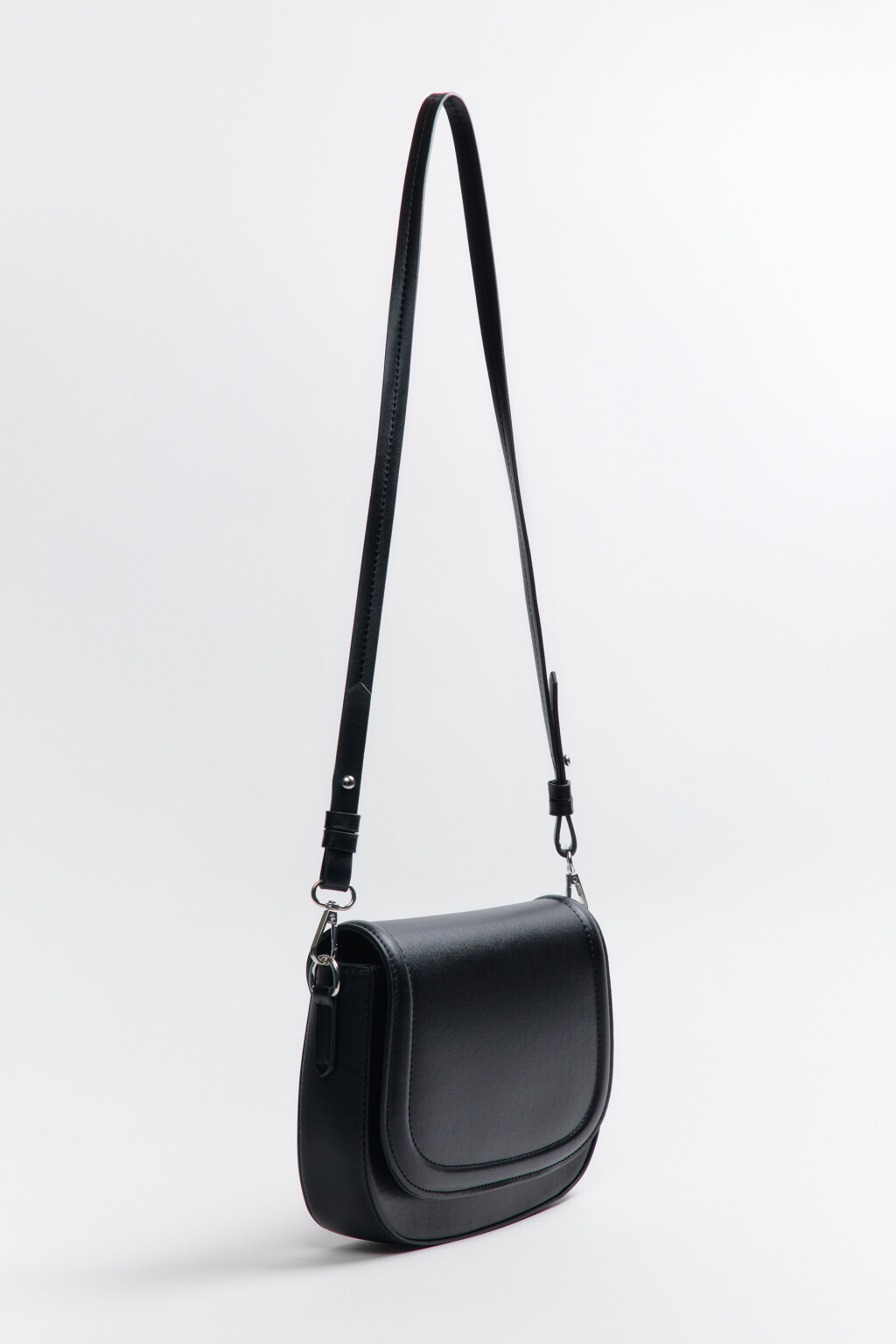 Сумка-кроссбоди с широким ремнем - цвет черный - 3