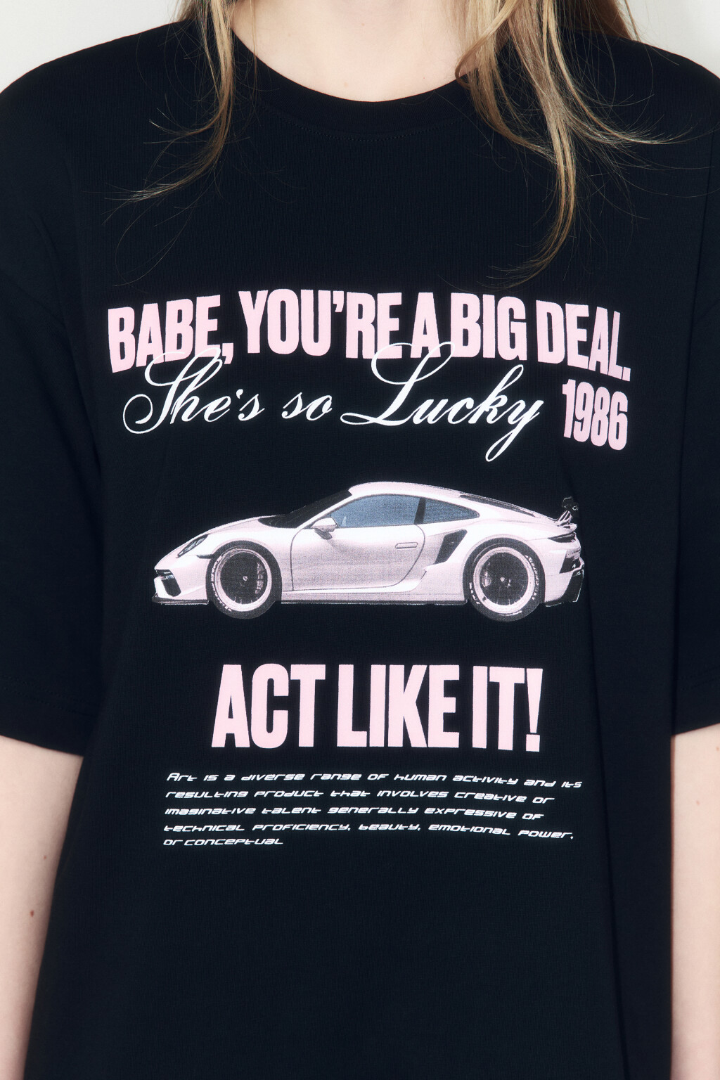 Футболка оверсайз хлопковая с принтом - цвет черный - 5