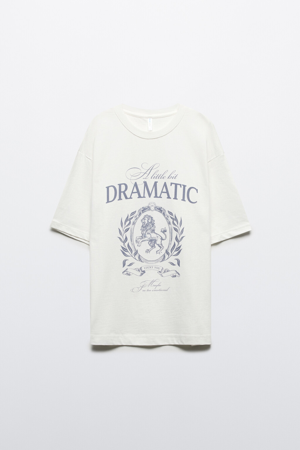 Футболка oversize хлопковая с принтом - цвет белый - 7