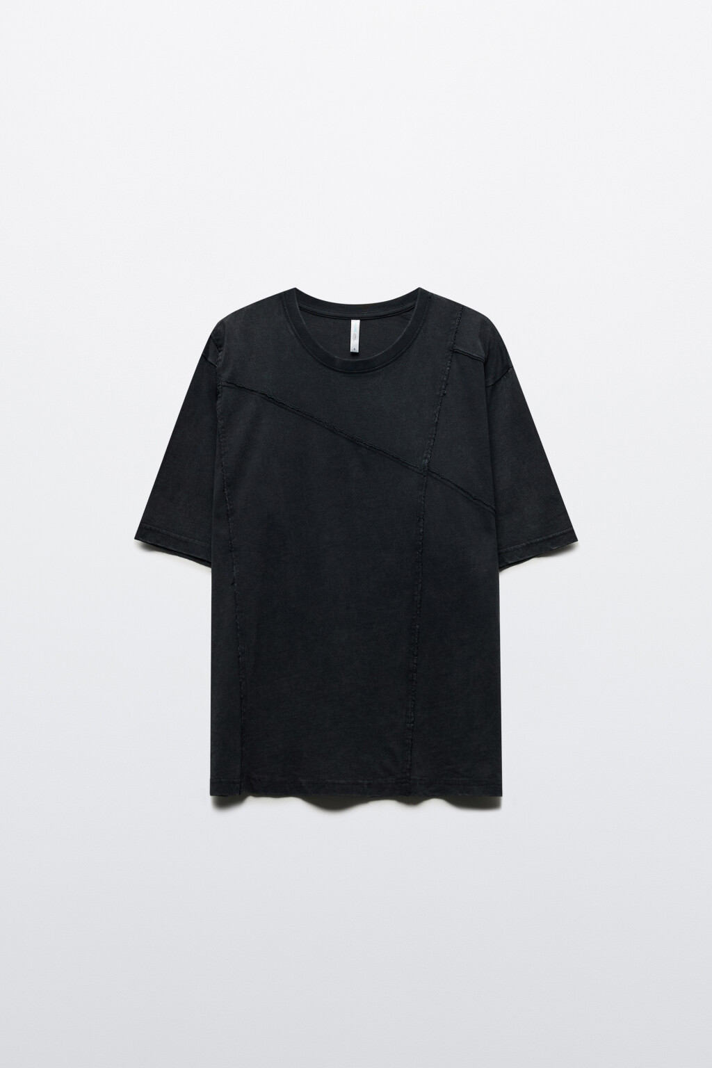 Футболка хлопковая с вареным эффектом - цвет серый - 8