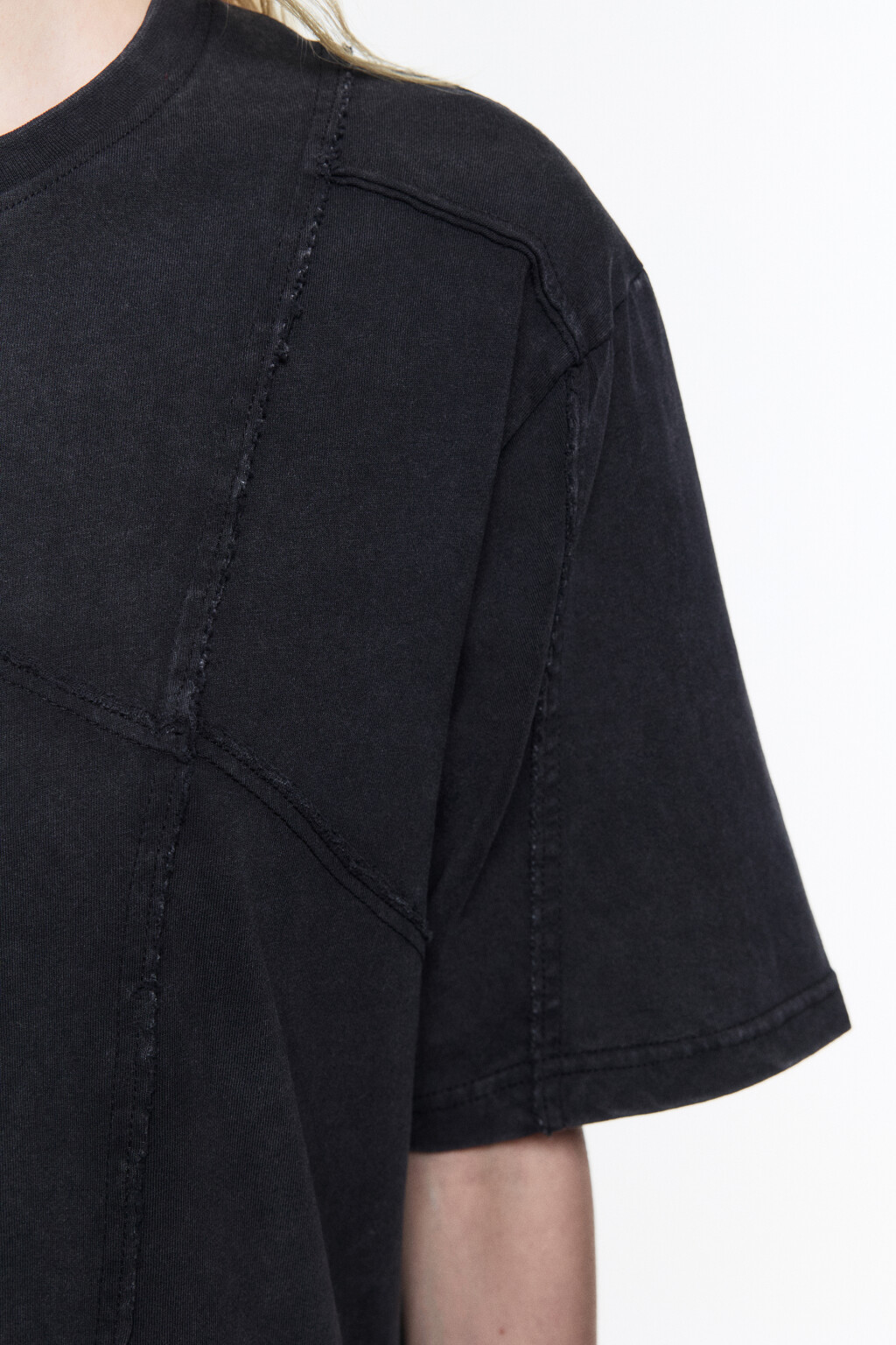 Футболка хлопковая с вареным эффектом - цвет серый - 7