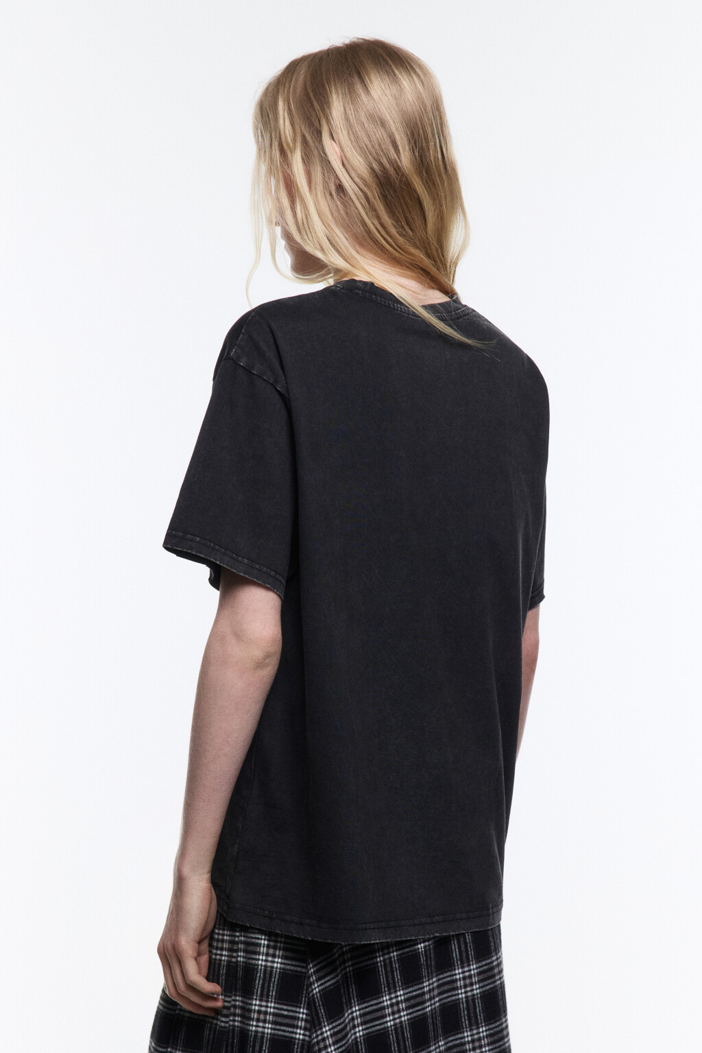 Футболка свободная с состаренным эффектом - цвет серый - 4