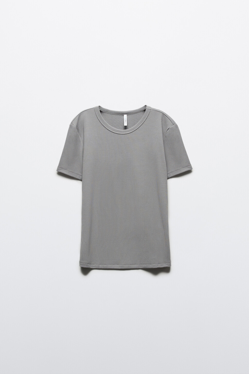 Футболка приталенная из вискозы - цвет серый - 7