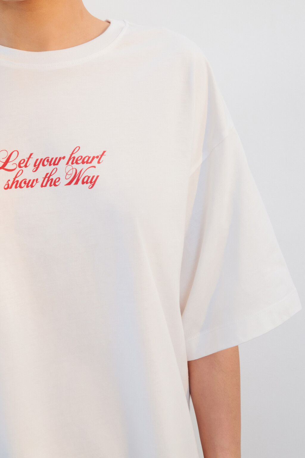 Футболка хлопковая с принтом - цвет белый - 6