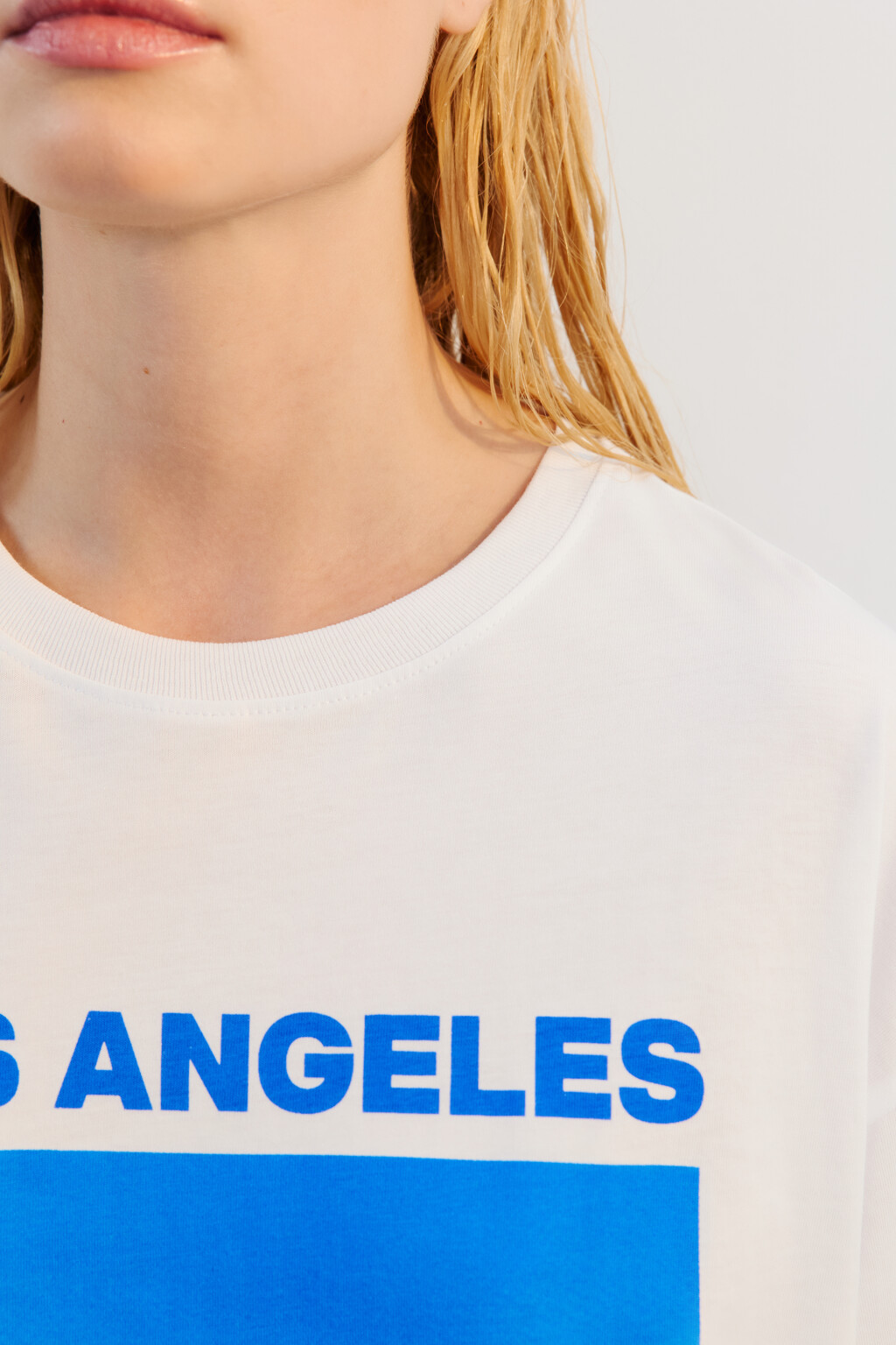 Футболка хлопковая с принтом - цвет белый - 5