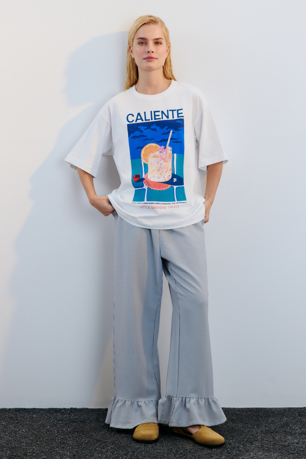 Футболка хлопковая с принтом - цвет мультиколор - 4