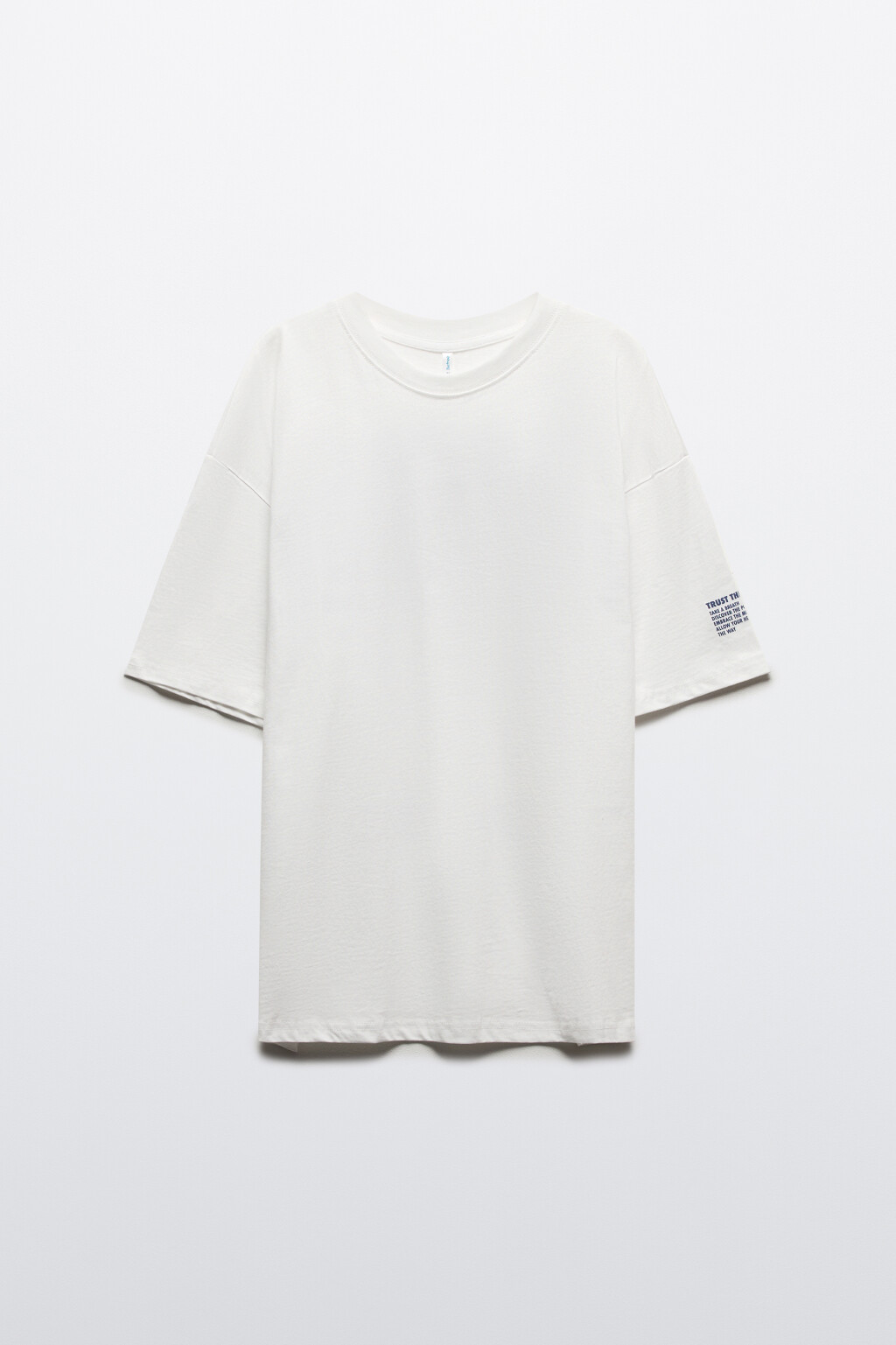 Футболка хлопковая с принтом - цвет синий - 7