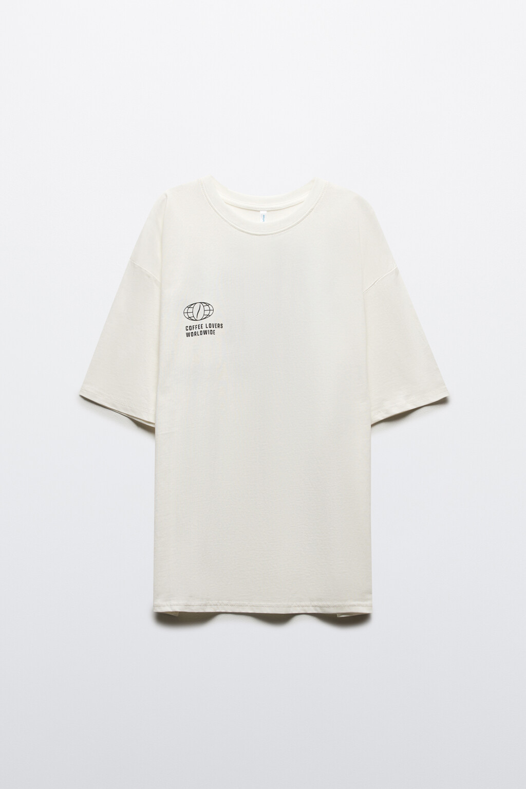 Футболка хлопковая с принтом - цвет бежевый - 7